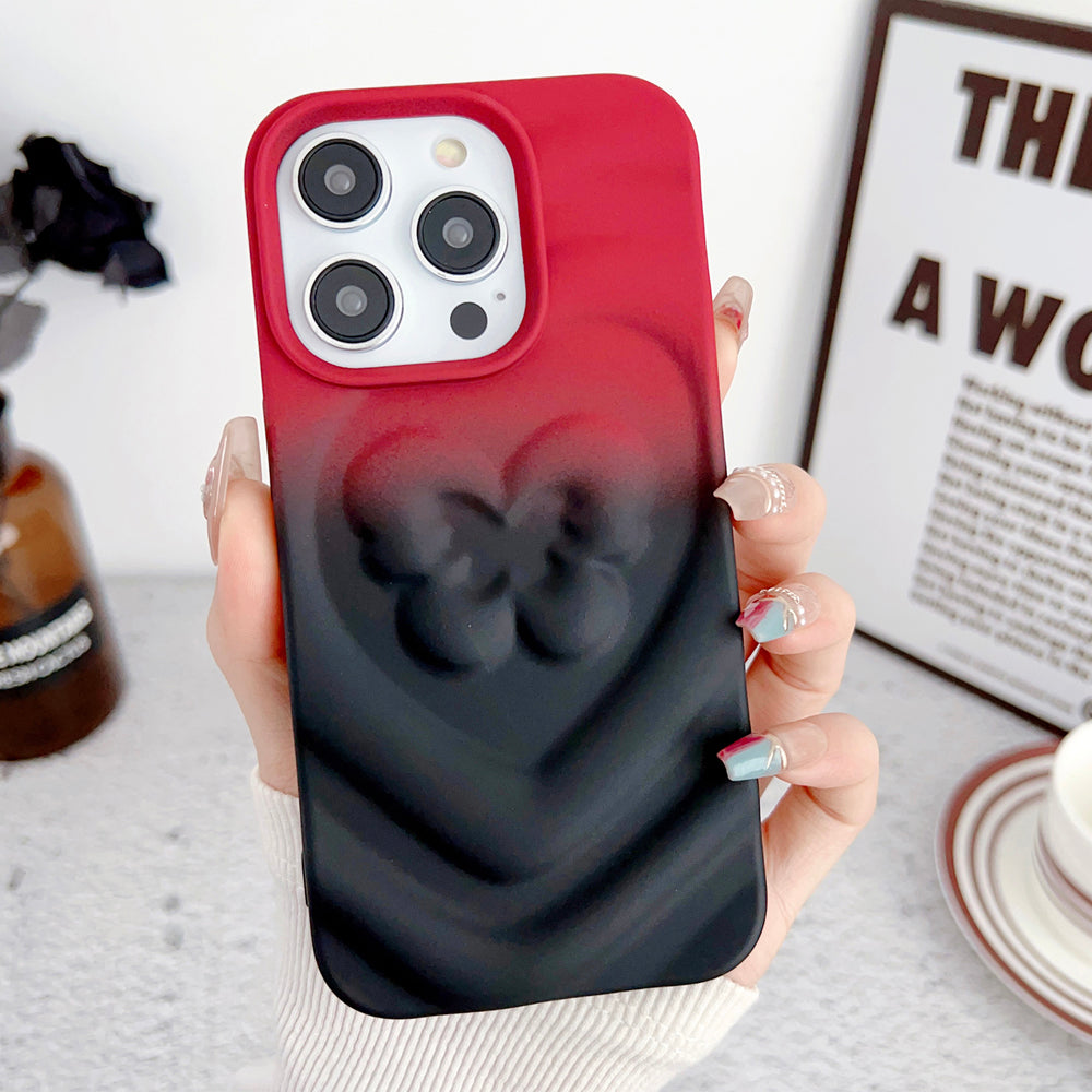 Cute 3D Love Heart Butterfly iPhone Case
