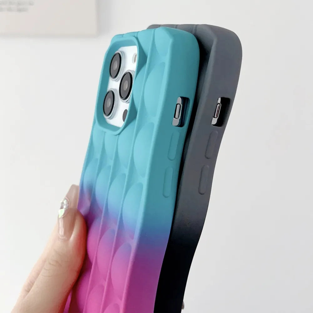 3D Round Dot Wavy Curly iPhone Case