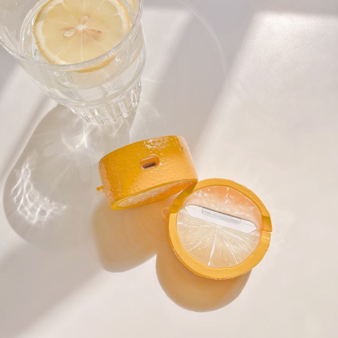 3D Lemon Shape Airpods Cases