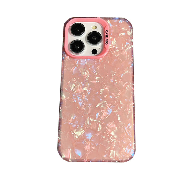 Luxury Bling Glitter Dream Conch Shell Marble iPhone Case