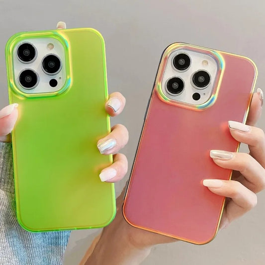 Luxury Aesthetic Laser Color iPhone Case