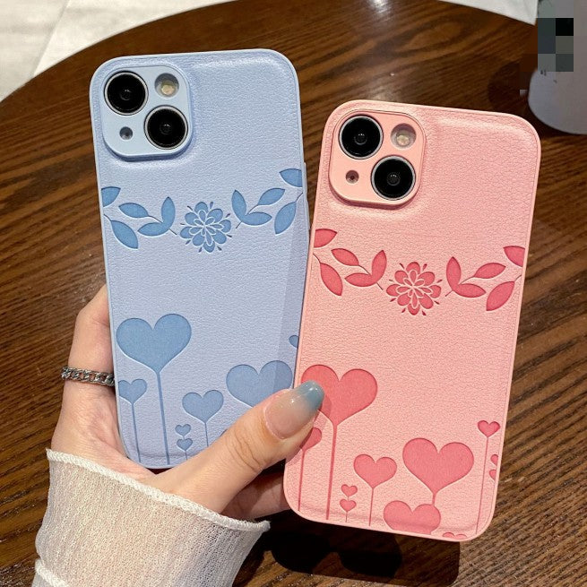 Love Heart Flower iPhone Case