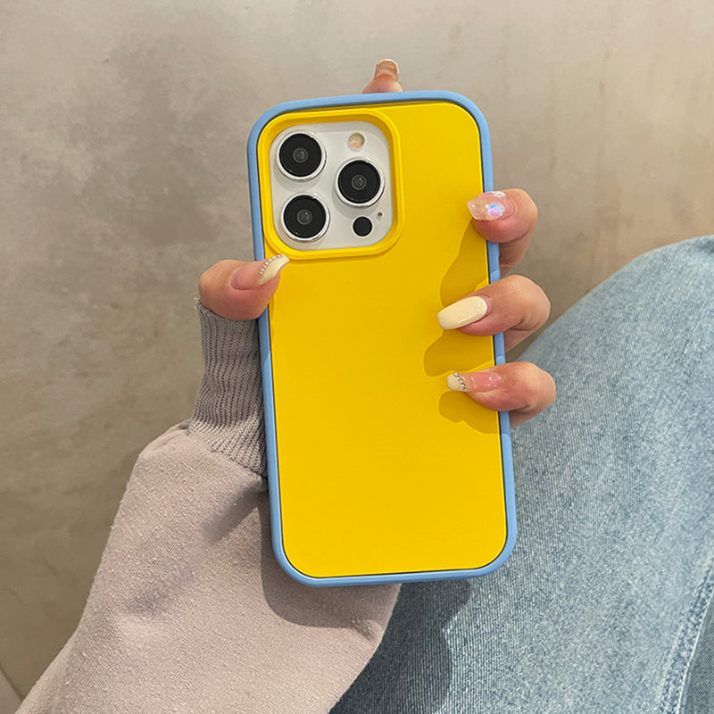 2 in 1 Candy Color Shockproof iPhone Case