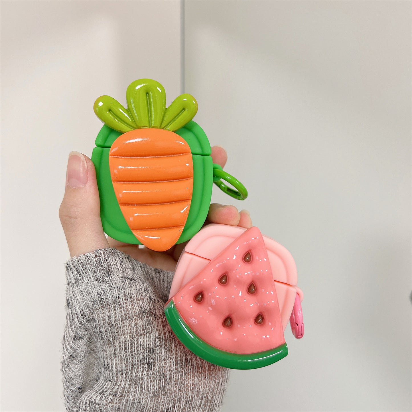 3D Strawberry Watermelon Carrot Airpods Cases