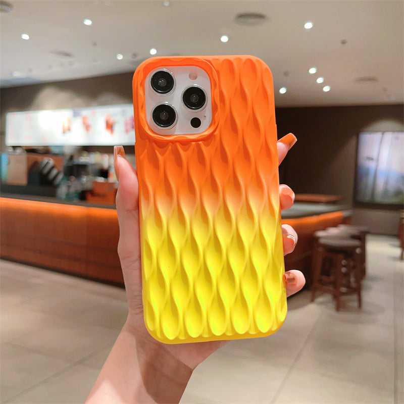 Gradient Dual Color Water Bottle Pattern iPhone Case