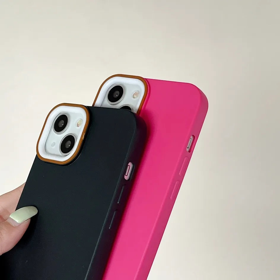 Shockproof Matte Silicone iPhone Case