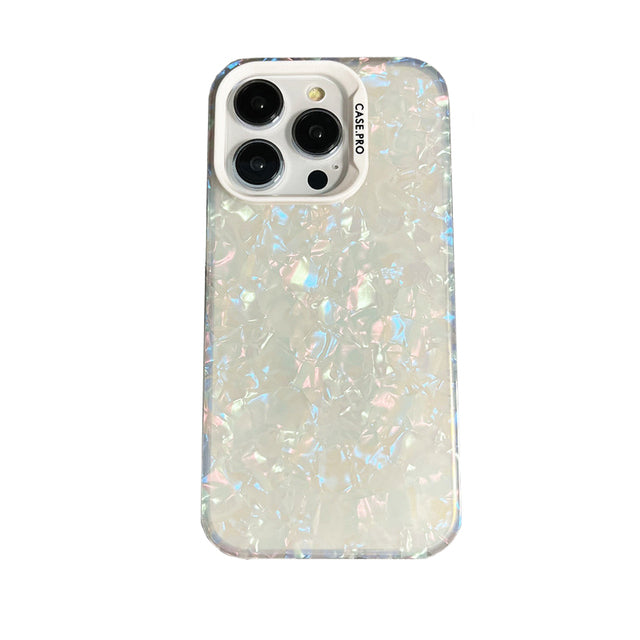 Luxury Bling Glitter Dream Conch Shell Marble iPhone Case