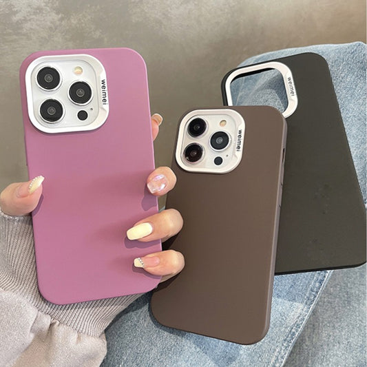 Candy Color Liquid Skin Silicone iPhone Case