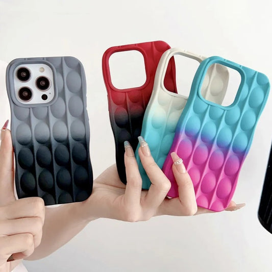 3D Round Dot Wavy Curly iPhone Case