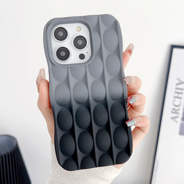 3D Round Dot Wavy Curly iPhone Case