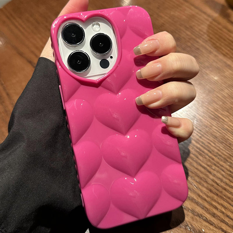 Cute 3D Love Heart iPhone Case