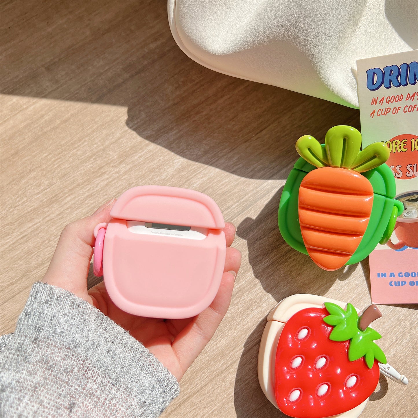 3D Strawberry Watermelon Carrot Airpods Cases