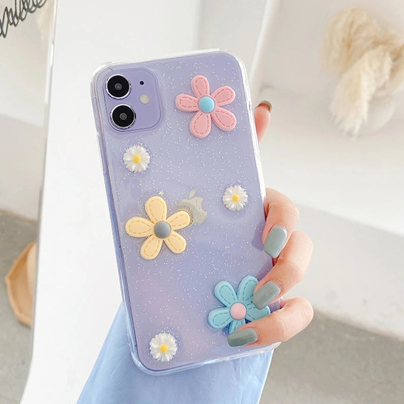 Cute Daisy Flower Floral Compatible with iPhone Case