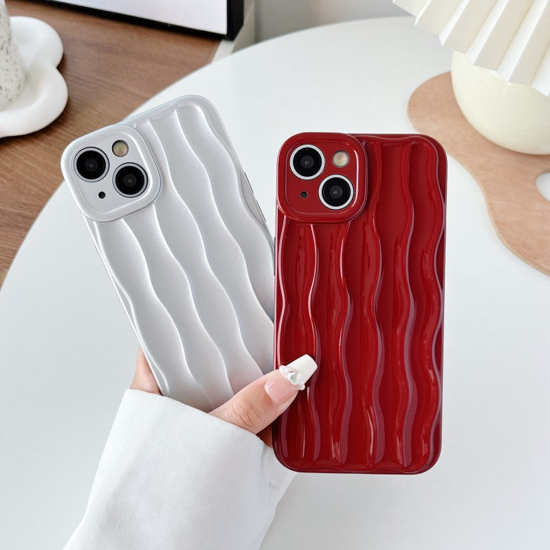 Water Ripple Wave Pattern Silicone Soft Compatible with iPhone Case