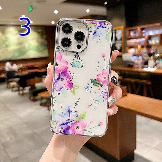 Flower Floral Butterfly Compatible with iPhone Case