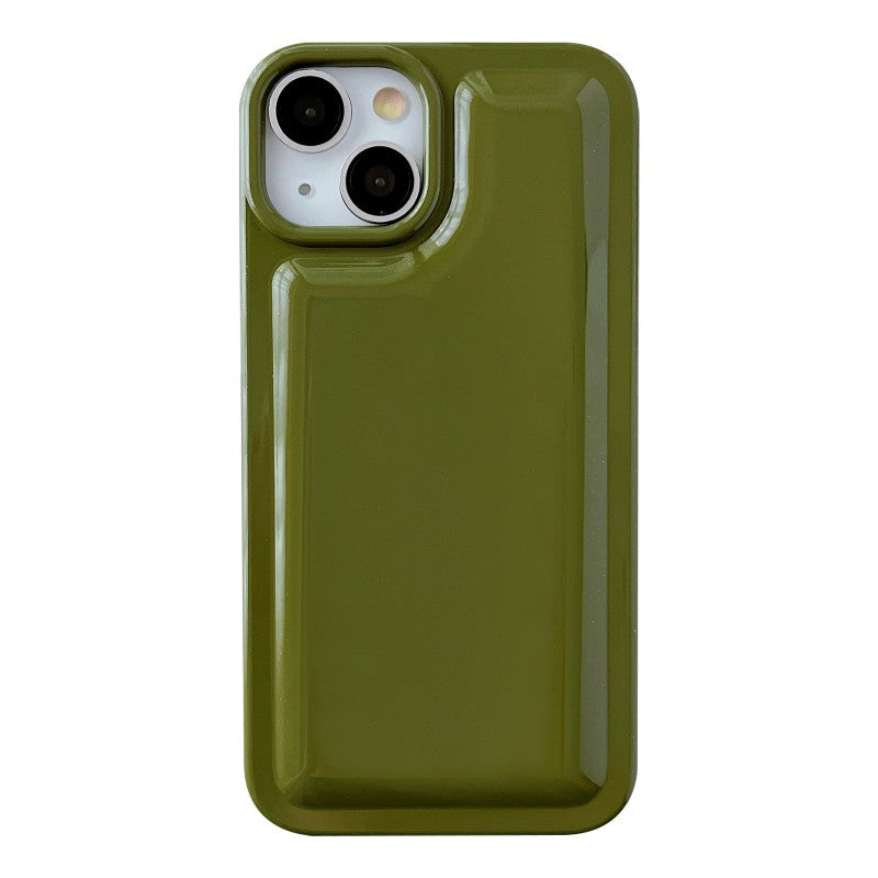 Solid Color Padded Compatible with iPhone Case