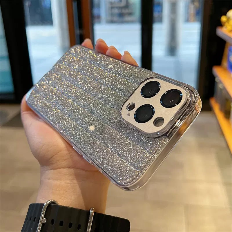 3D Strip Glitter Compatible with iPhone Case