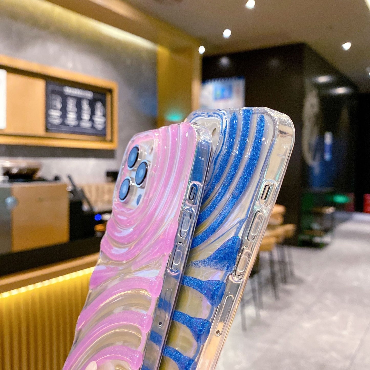 Water Ripple Wave Night Light Compatible with iPhone Case