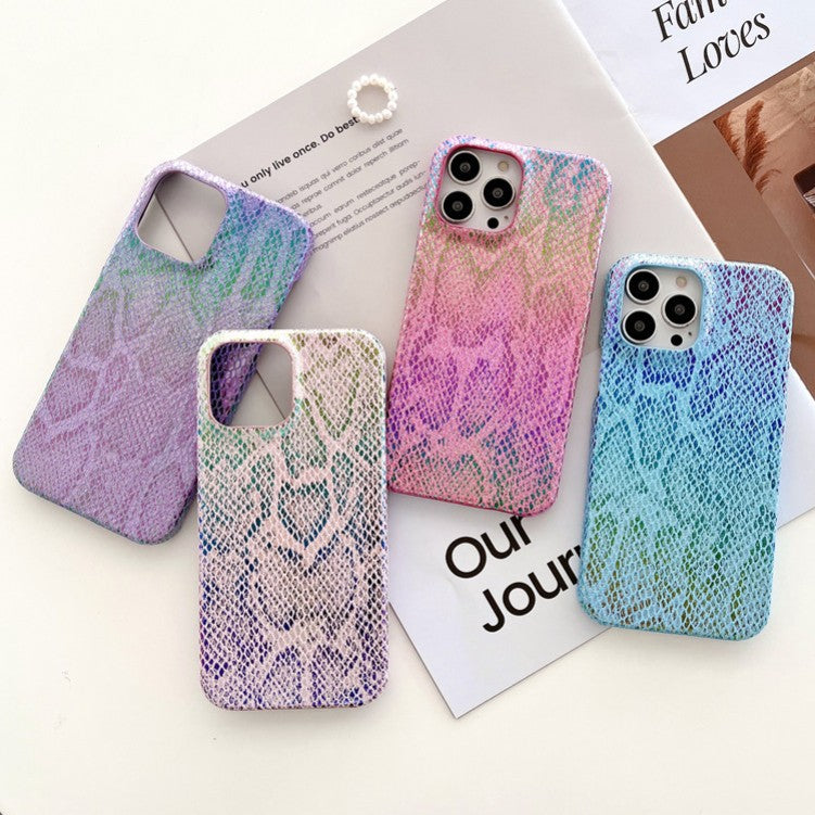 Laser Snake Skin Pattern Compatible with iPhone Case