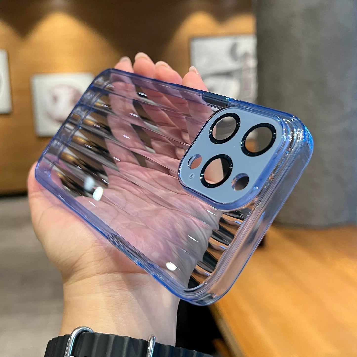 3D Strip Clear Compatible with iPhone Case