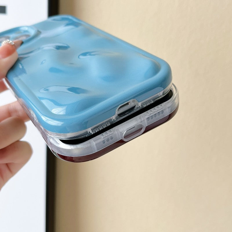 3D Water Ripple Wave Pattern Compatible with iPhone Case