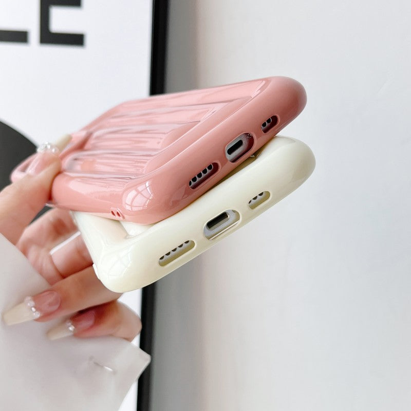 3D Soild Stripe Plating Compatible with iPhone Case