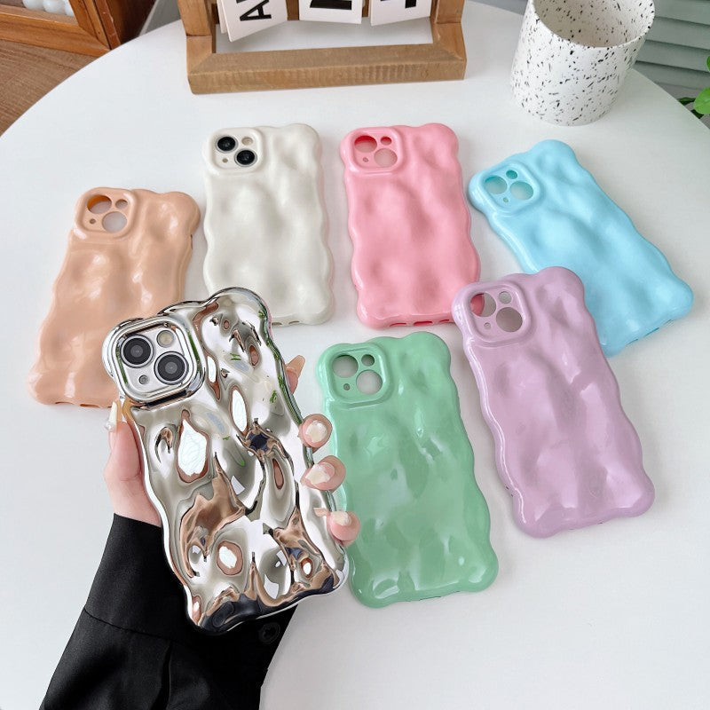 Water Ripple Wave Pattern Candy Color iPhone Case