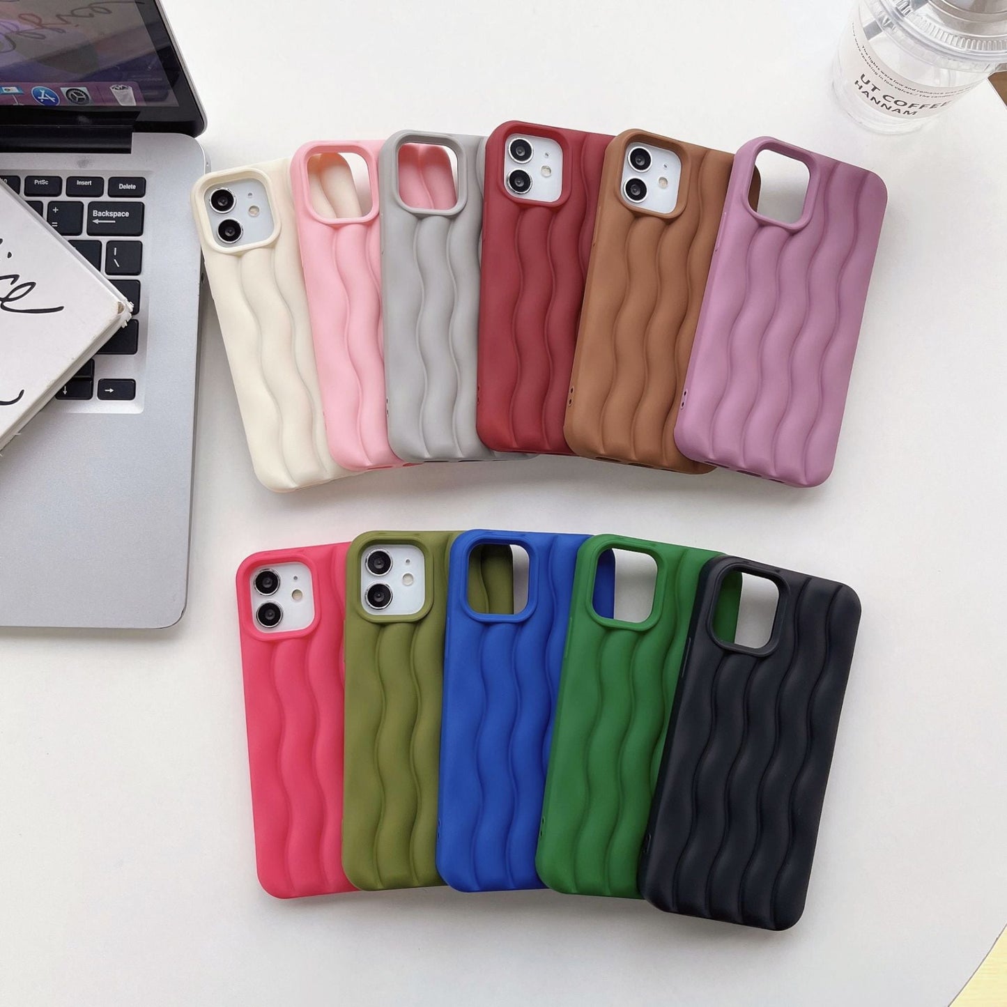 3D Water Ripple Wave Pattern Shockproof Compatible with iPhone Case