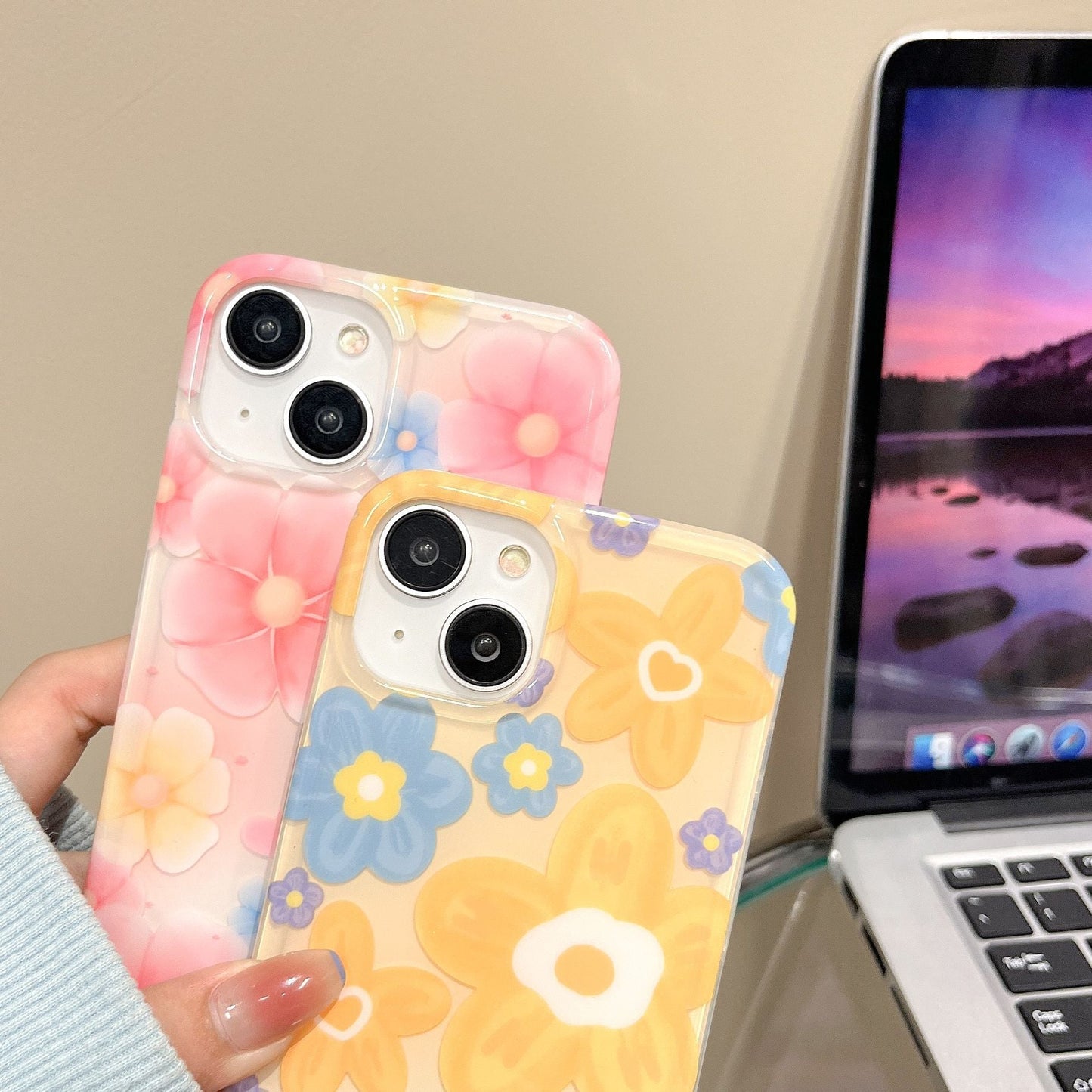 Cute Flower Floral Compatible with iPhone Case