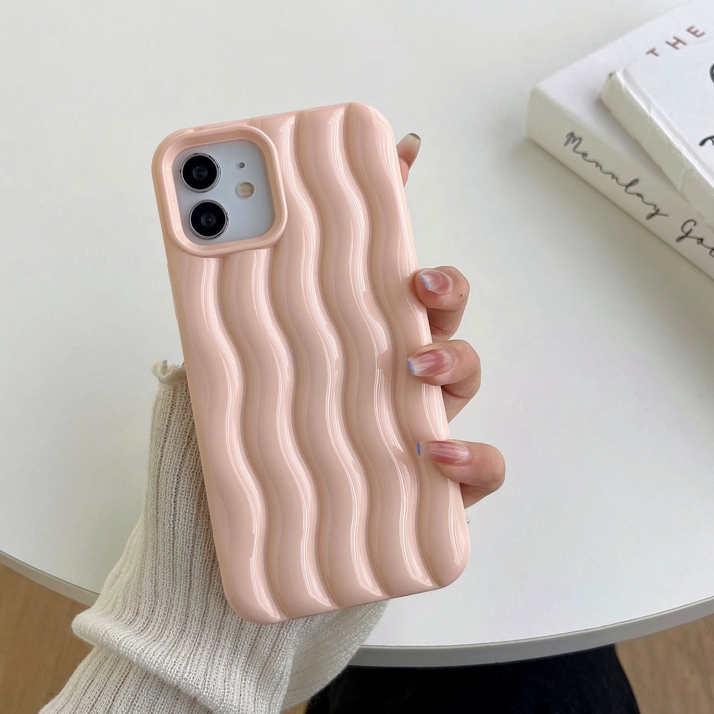 3D Water Ripple Wave Pattern Shockproof Compatible with iPhone Case