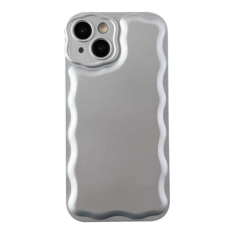 Wave Frame Plating Shockproof Compatible with iPhone Case