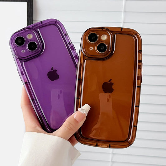 Oval Shape Clear Compatible with iPhone Case