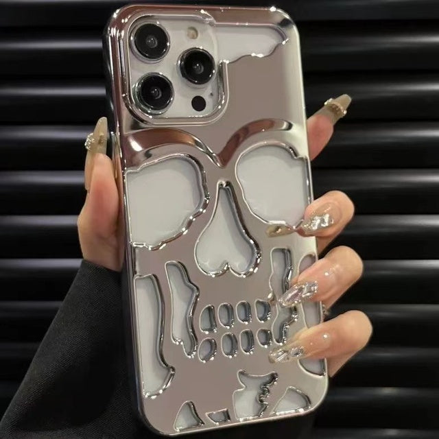 3D Hollow Callous Skull Compatible with iPhone Case