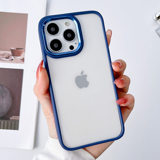 Metal Camera Clear Compatible with iPhone Case