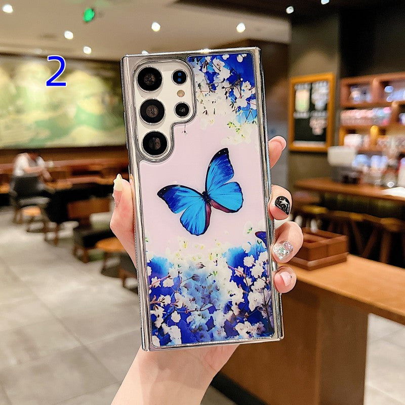 Flower Floral Butterfly Compatible with Samsung Case