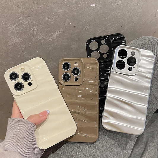 3D Water Ripple Pattern Shockproof Compatible with iPhone Case