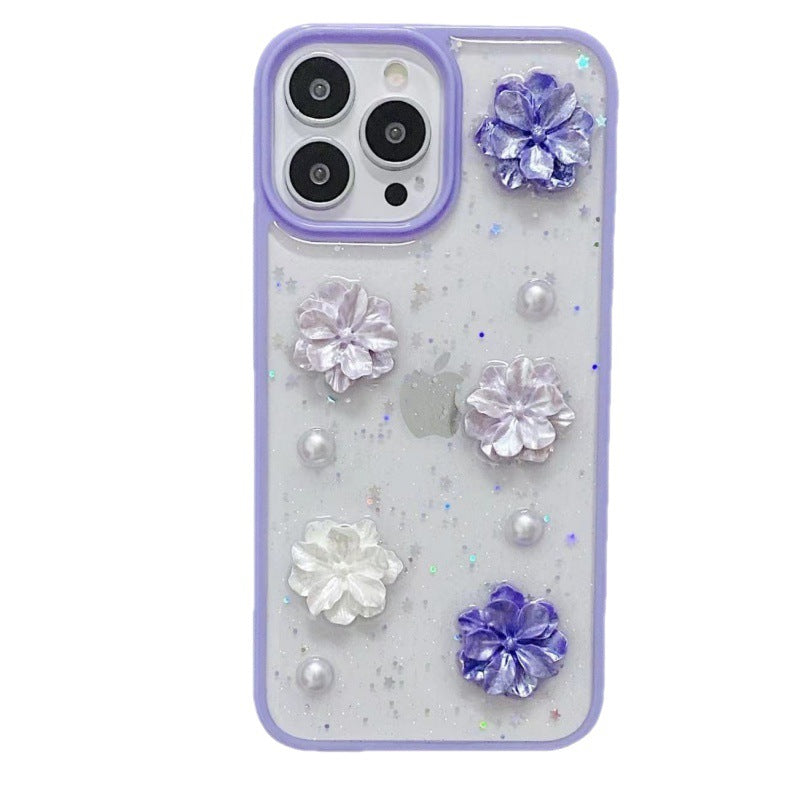 3D Flower Floral Compatible with iPhone Case