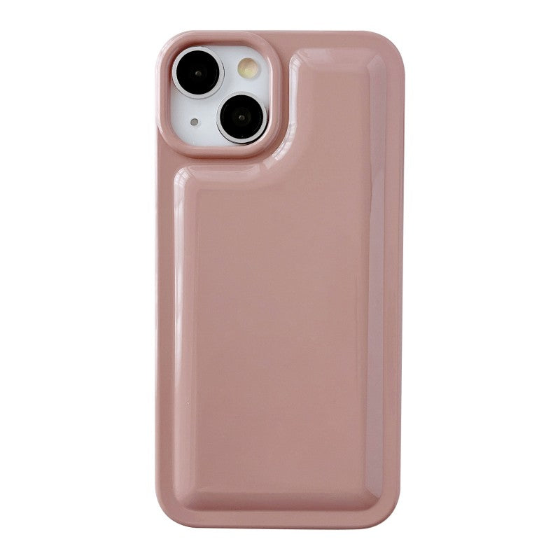 Solid Color Padded Compatible with iPhone Case