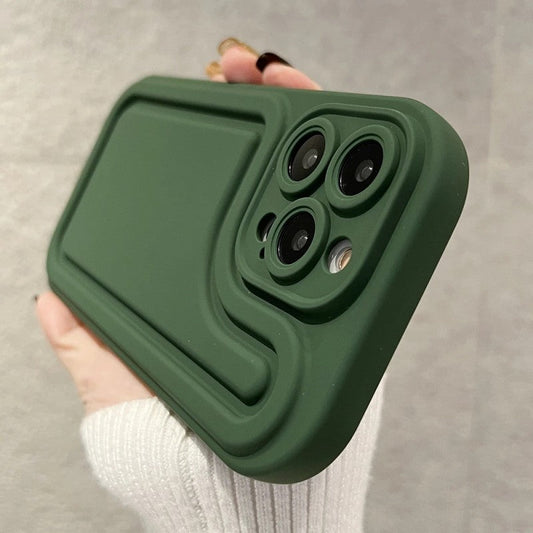 Luxury Shockproof Soft Silicone Camera Protection Compatible with iPhone Case