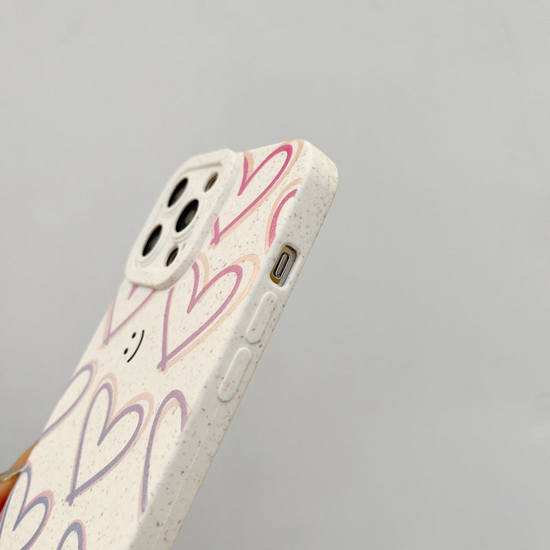 Cute Love Heart Compatible with iPhone Case