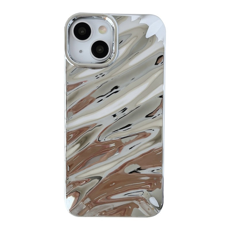 3D Water Ripple Wave Pattern Soft Compatible with iPhone Case