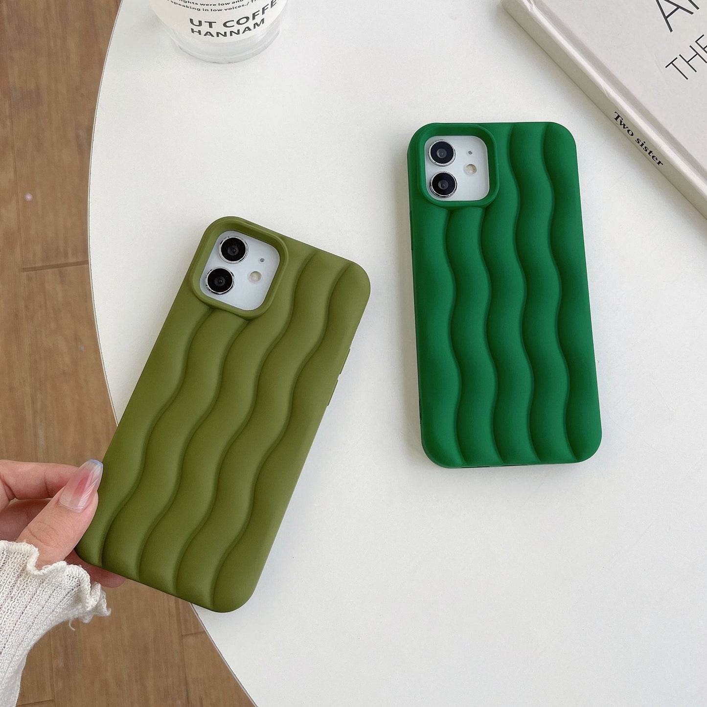 3D Water Ripple Wave Pattern Shockproof Compatible with iPhone Case