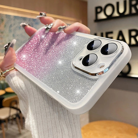 Luxury Glitter Shockproof Clear Soft Compatible with iPhone Case