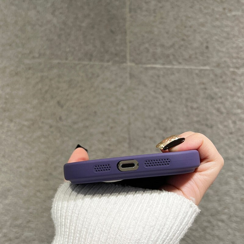 Luxury Shockproof Soft Silicone Camera Protection Compatible with iPhone Case