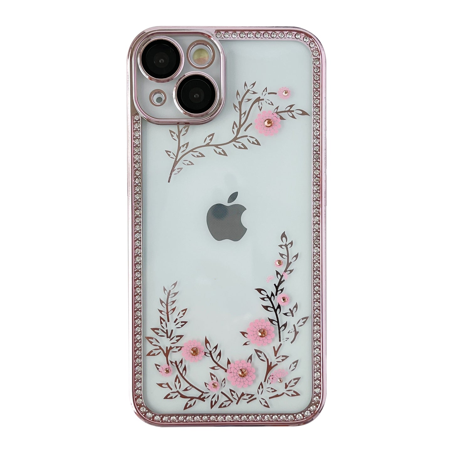 Glitter Bling Sparkling Diamond Flower Floral Compatible with iPhone Case