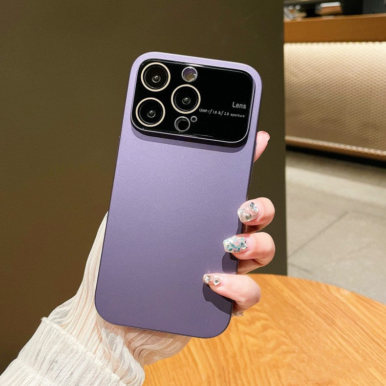 Metal Color Camera Protection Compatible with iPhone Case