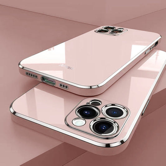 Luxury Square Plating Compatible with iPhone Case