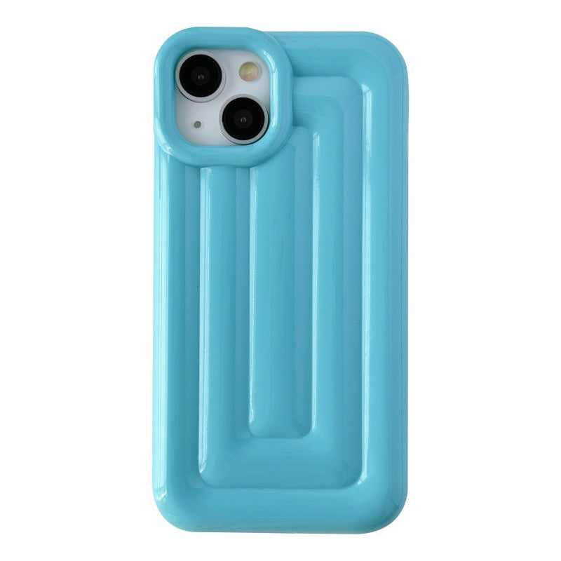 3D Soild Stripe Plating Compatible with iPhone Case