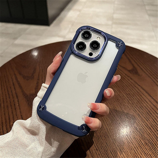 Clear Armor Shockproof Acrylic Hard Compatible with iPhone Case