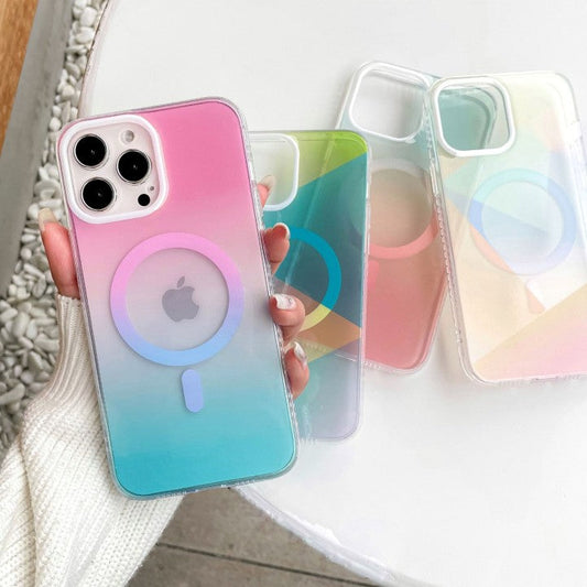 Gradient Color Contrast Color Compatible with iPhone Case